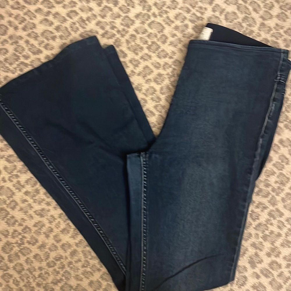 Free People dark pull on flare jeans size 29